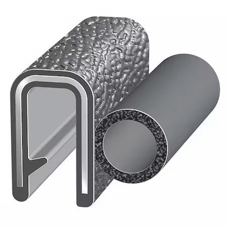 Trim-Lok 6100B3x1/4A-25 Trim Seal, Epdm, 25 Ft Length, 1 1/16 In Overall Width,