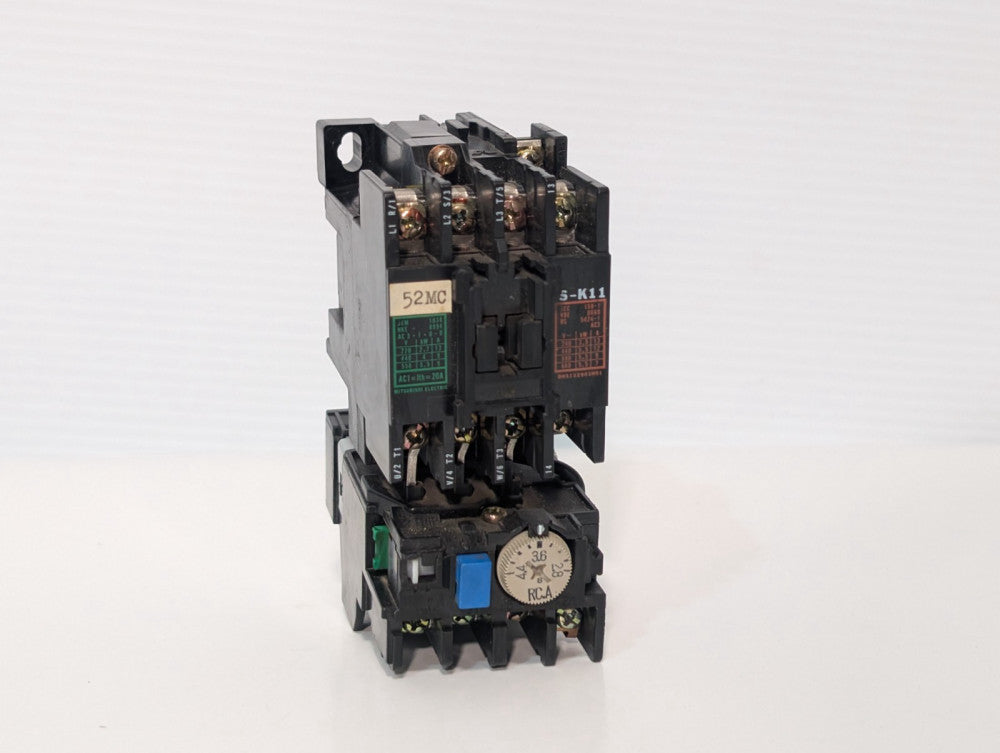 Mitsubishi Electric S-K11 Magnetic Contactor w TH-K12 Thermal Overload Relay
