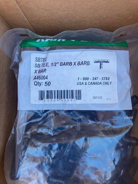 (50 PACK) Rain Bird Irrigation Swing Pipe Barbed Tee SB TEE 1/2"