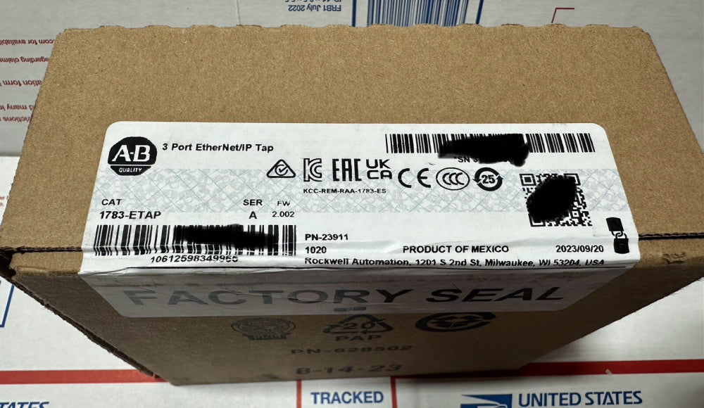 New Sealed 2023 Allen-Bradley 1783-ETAP /A FW 2.002 3 Port Ethernet Tap AB