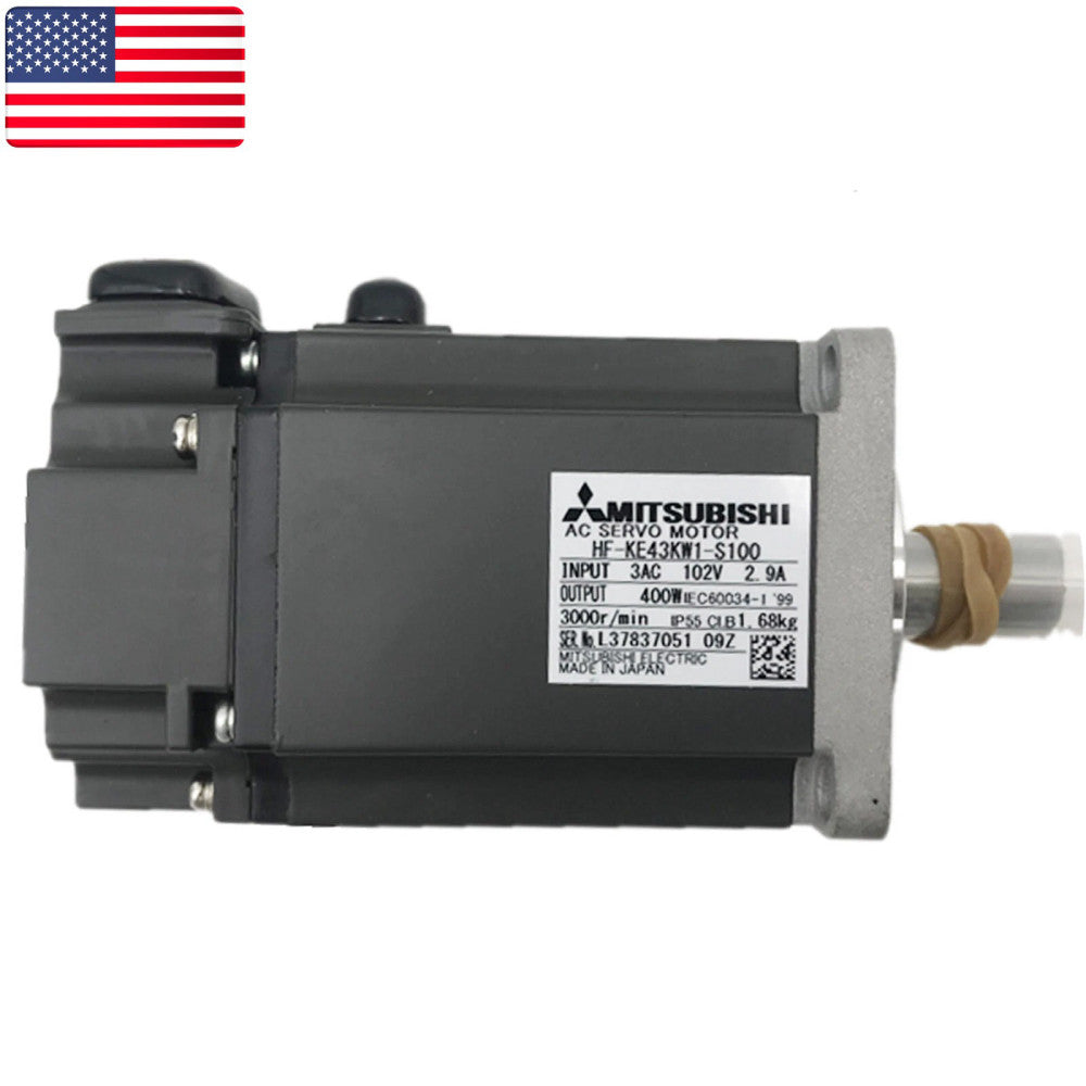 One Brand New MITSUBISHI HF-KE43KW1-S100 AC Servo Motor- US Stock