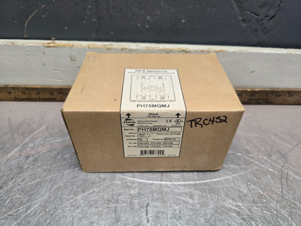 HAMMOND POWER SOLUTIONS, PH75MQMJ, CONT TRANSFORMER, 600V/75VA, NIB, MAKE OFFER!
