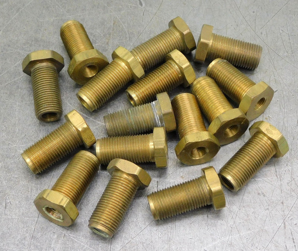 Brass Hex Bushing Reducer Bulk Head Fitting  3/8" x 1/8" NPT Lot of (16)