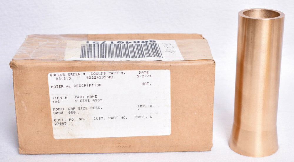 ITT Goulds Bronze Pump Shaft Sleeve  52-224-232-501A 52224232501A