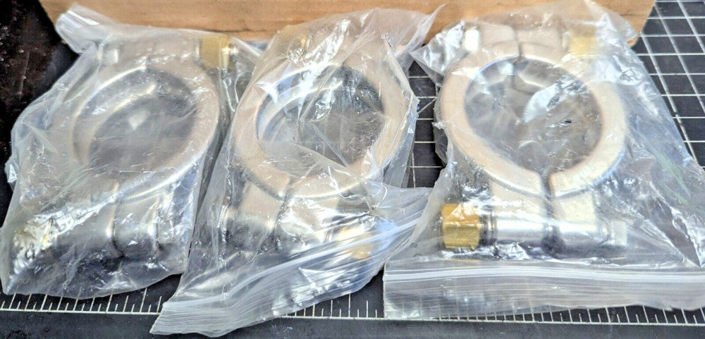 (3) 2” Sanitary Stainless-Steel High-Pressure Clamps VNE 13MHP2.0 [Z3B4]