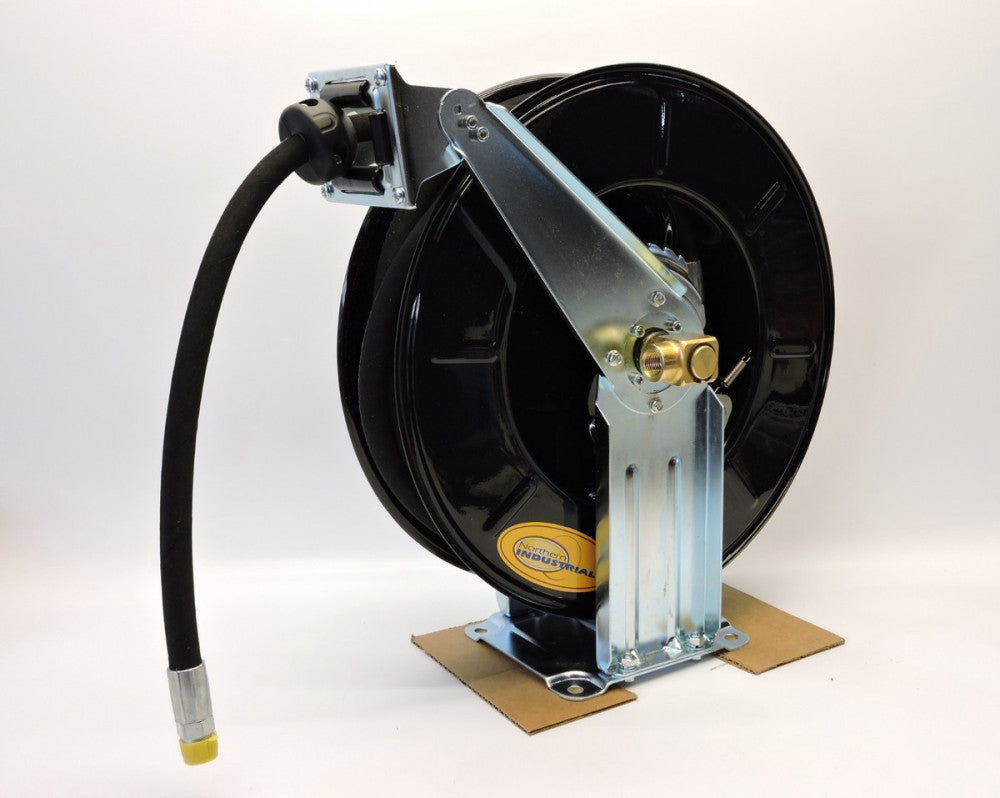 Northern Industrial Oil Hose & Reel 1/2" x 50 ft. Fits 5:1 Mobile Oil Pump READ