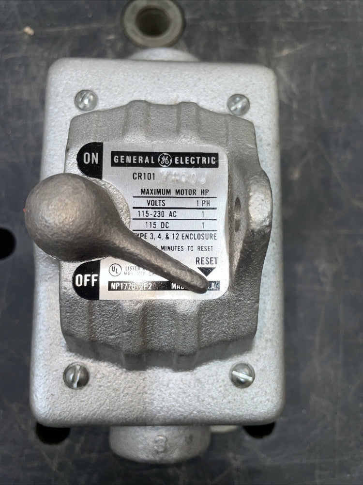 NEW NO BOX! GENERAL ELECTRIC CR101Y400J MANUAL MOTOR STARTER TYPE 4 1P 1HP