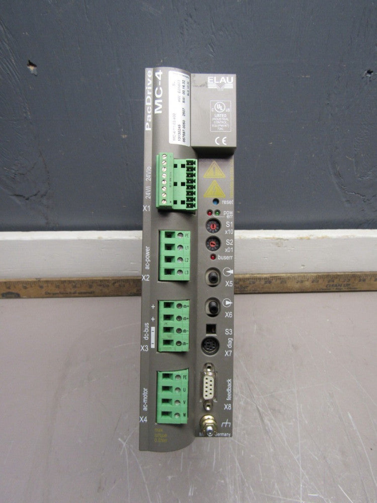 ELAU PACDRIVE MC-4/11/03/400 13130245 SW:00.16.32 SERVO CONTROLLER XLNT USED !