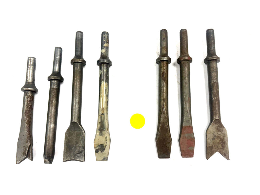 UNBRANDED SET OF CHISEL BITS OAL 6-1/4"-5-1/16" LOT OF 7