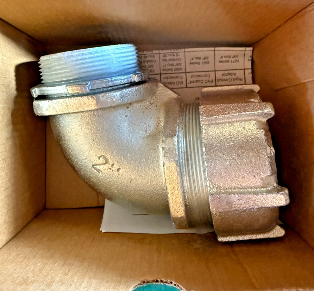 Thomas & Betts 5257 2" Liquidtight Flexible Metal Conduit Connector 90 Deg Angle