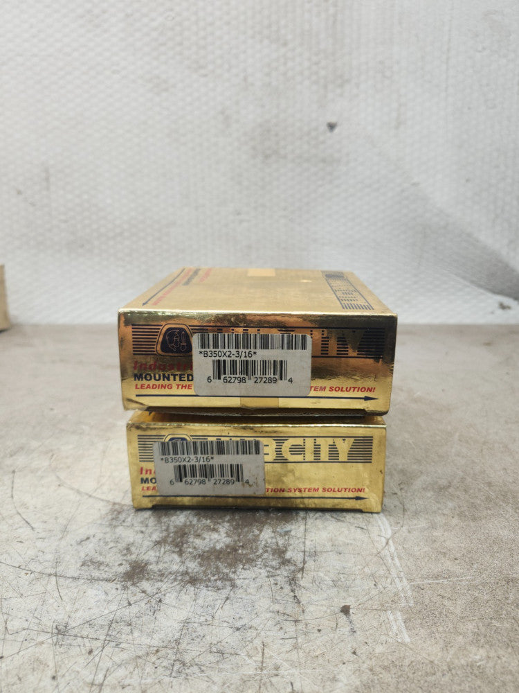 NEW IN BOX LOT OF 2 HUB CITY BEARING INSERT B350X2-3/16