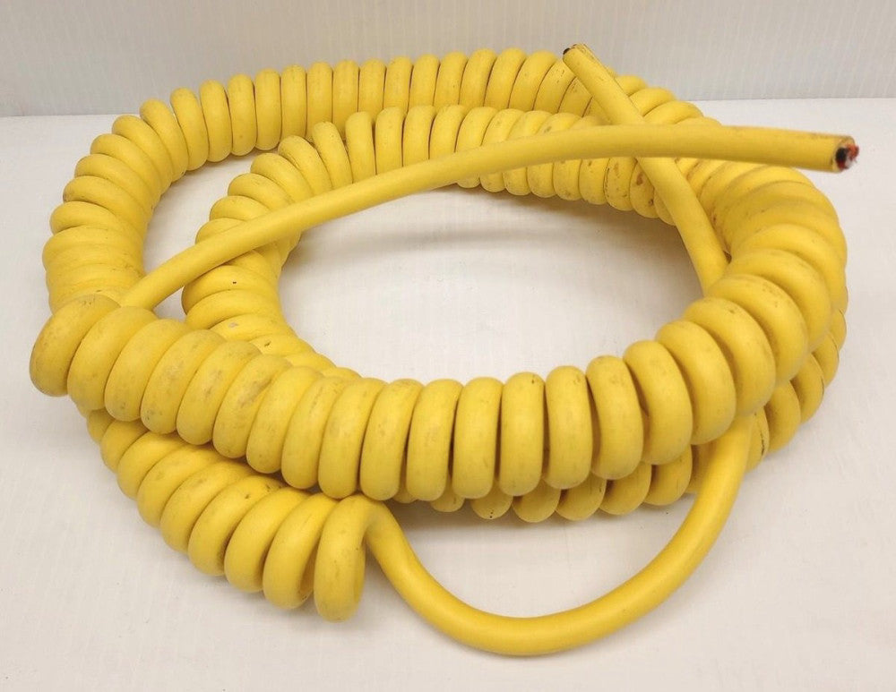 Coil Cord E111452 Used Retractile Cord 18/3 48"-120" 600V 11" Straight Lead Ends