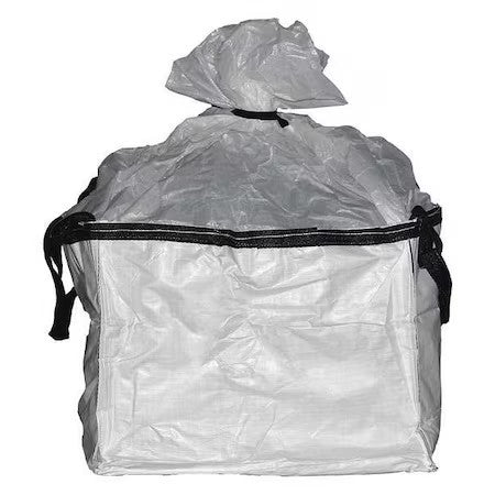 Shoptough 228284 Bulk Bags, 165 G/Sq M, White, Easy Tie, 5 Pk