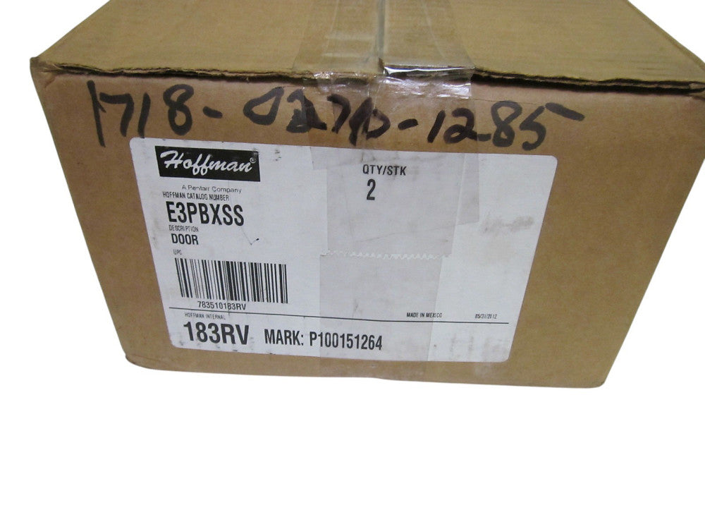 LOT OF 2 HOFFMN E3PBXSS STAINLESS STEEL ENCLOSURE  NSMP