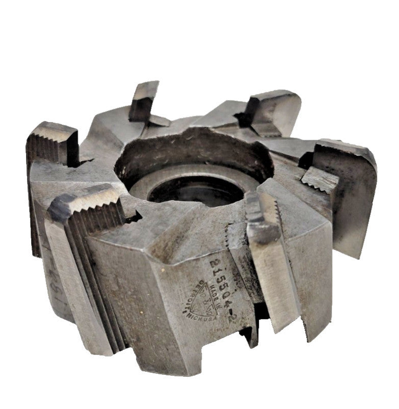GO & GO ADJUSTABLE FACING MILLING CUTTER 3-1/2" X 1-5/8" X 1-1/4" 6 TEETH DURAL