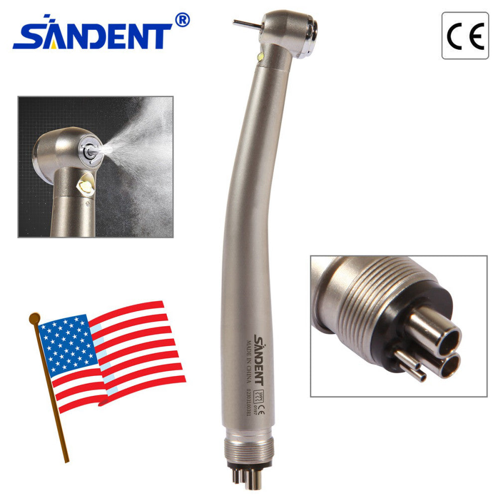 Kavo Style Dental Fiber Optic LED E-generator High Speed Handpiece Turbine 4Hole