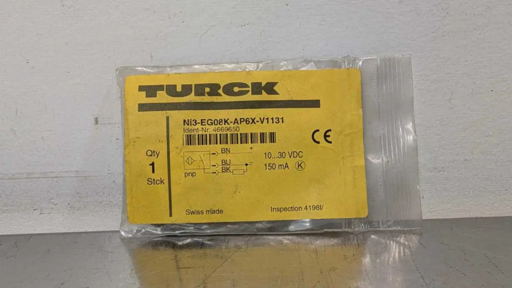 Turck Ni3-EG08K-AP6X-V1131 Inductive Proximity Sensor 4669650 3mm 10-30VDC 150mA