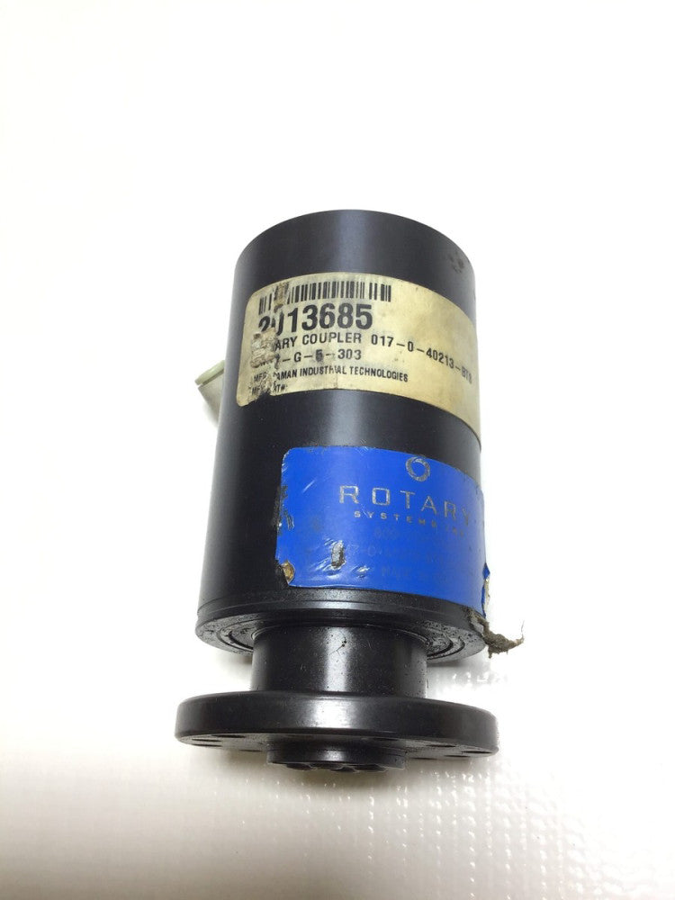 Rotary Systems Inc 2013685 017-0-40213-BT8 Flange Mount Rotary Union Coupler