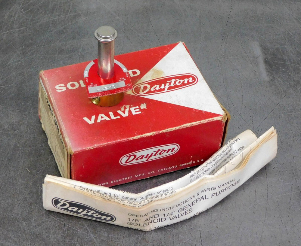 Dayton 007126 2-Way Solenoid Valve 1/8" NPT 300 PSI 1A574