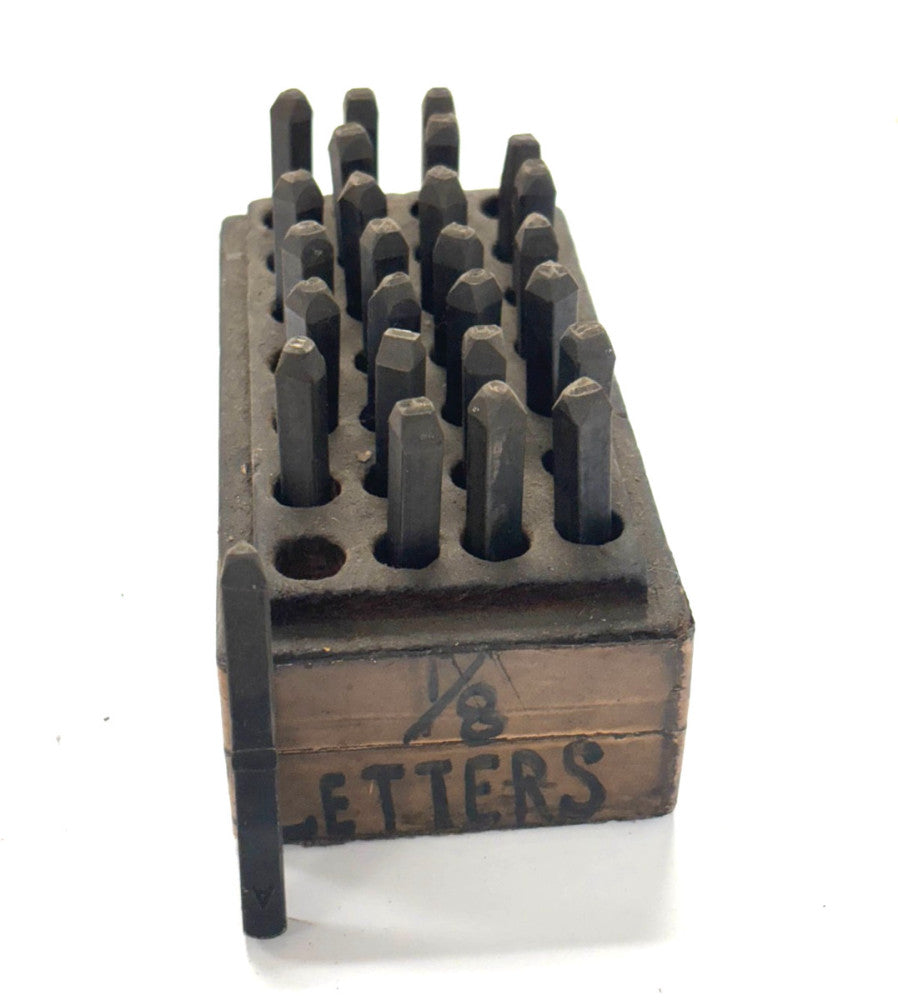 1/8" STEEL HAND HELD LETTER STAMPS