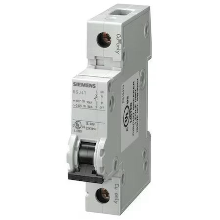 Siemens 5Sj41508hg40 Iec Miniature Circuit Breaker, 5Sj4 Series, 50A, 1 Pole,