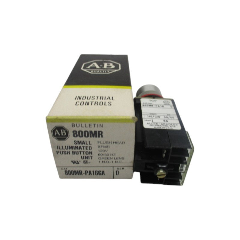 ALLEN BRADLEY 800MR-PA16GA SER. D 110/120V (BK/YL) NSMP