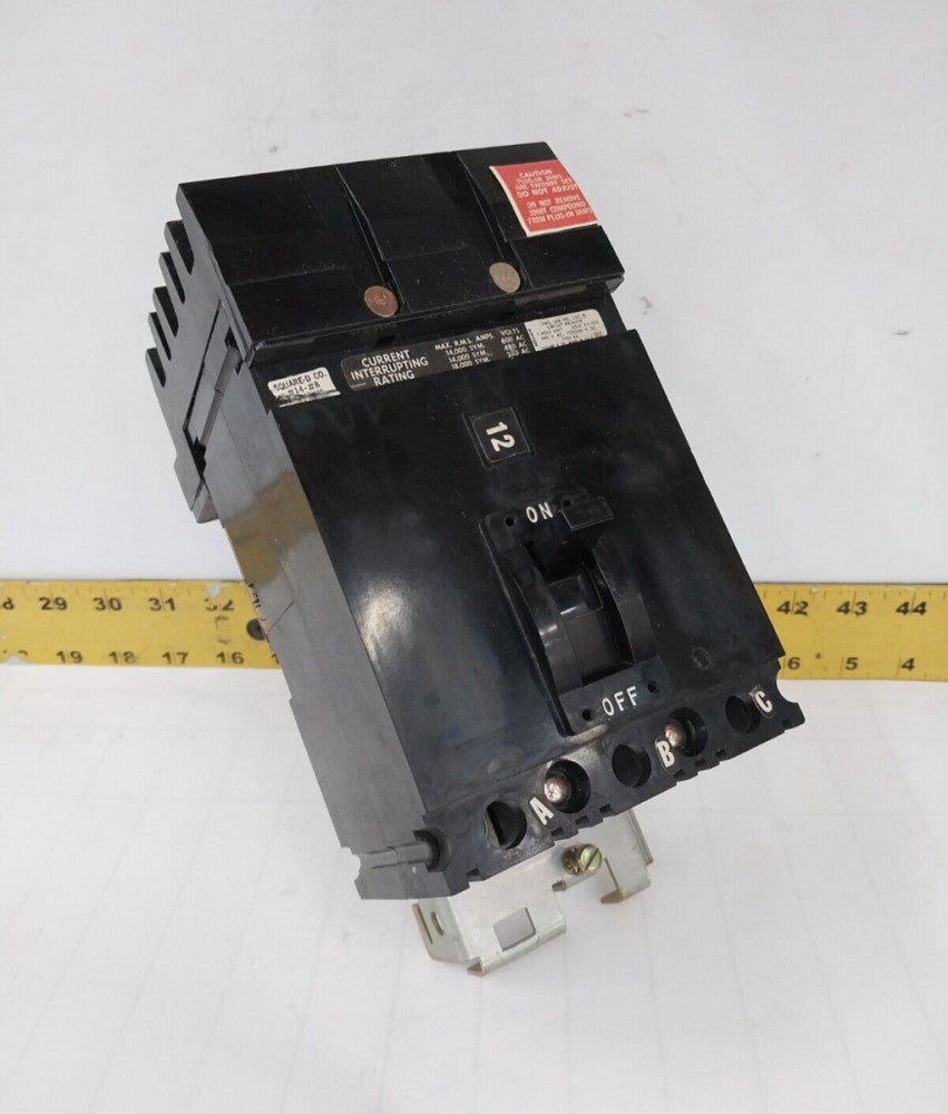 SQUARE D 20 AMP I-LINE CIRCUIT BREAKER 600 VAC 3 POLE  FA36020