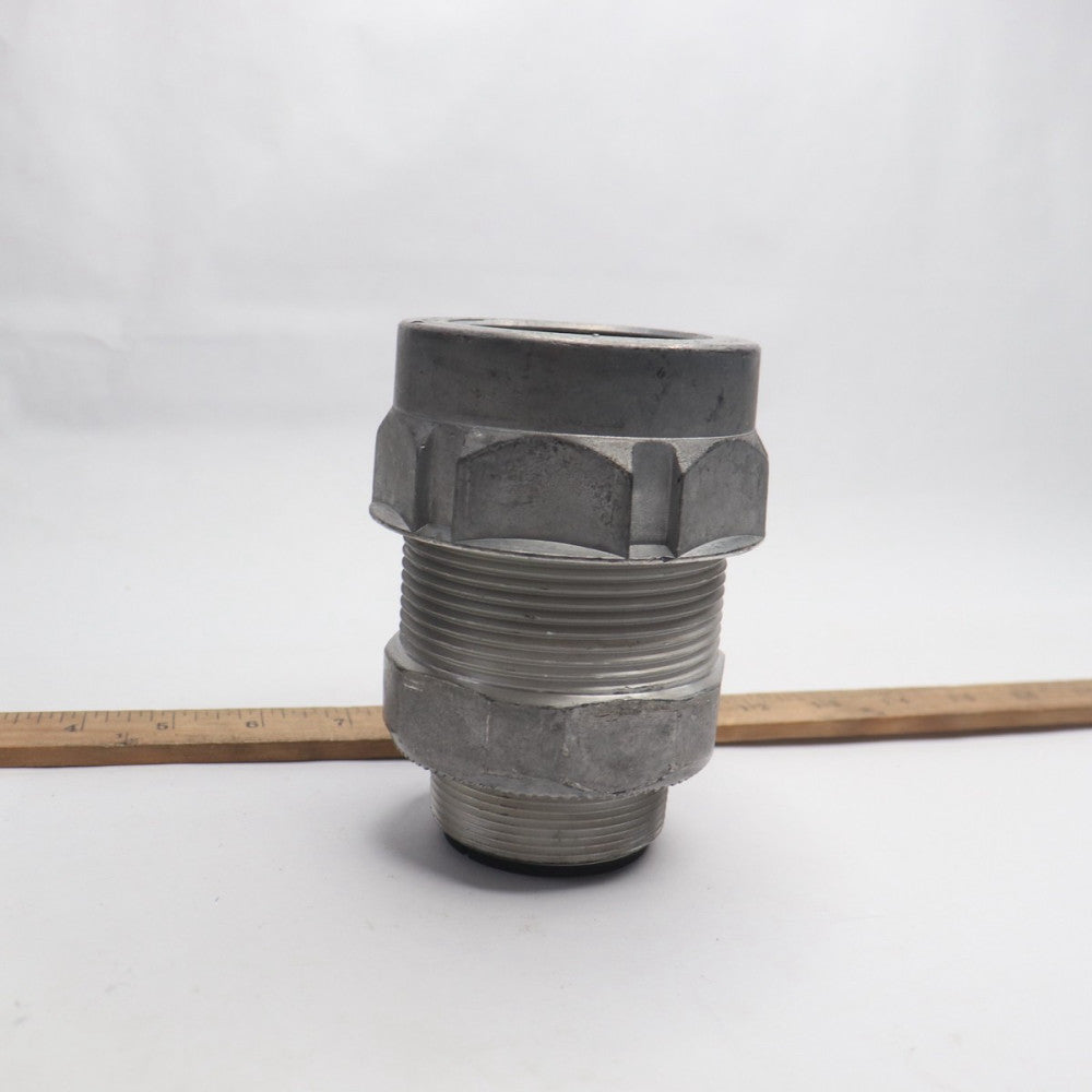 Excell Straight Connector Metallic Aluminum 2" STE200