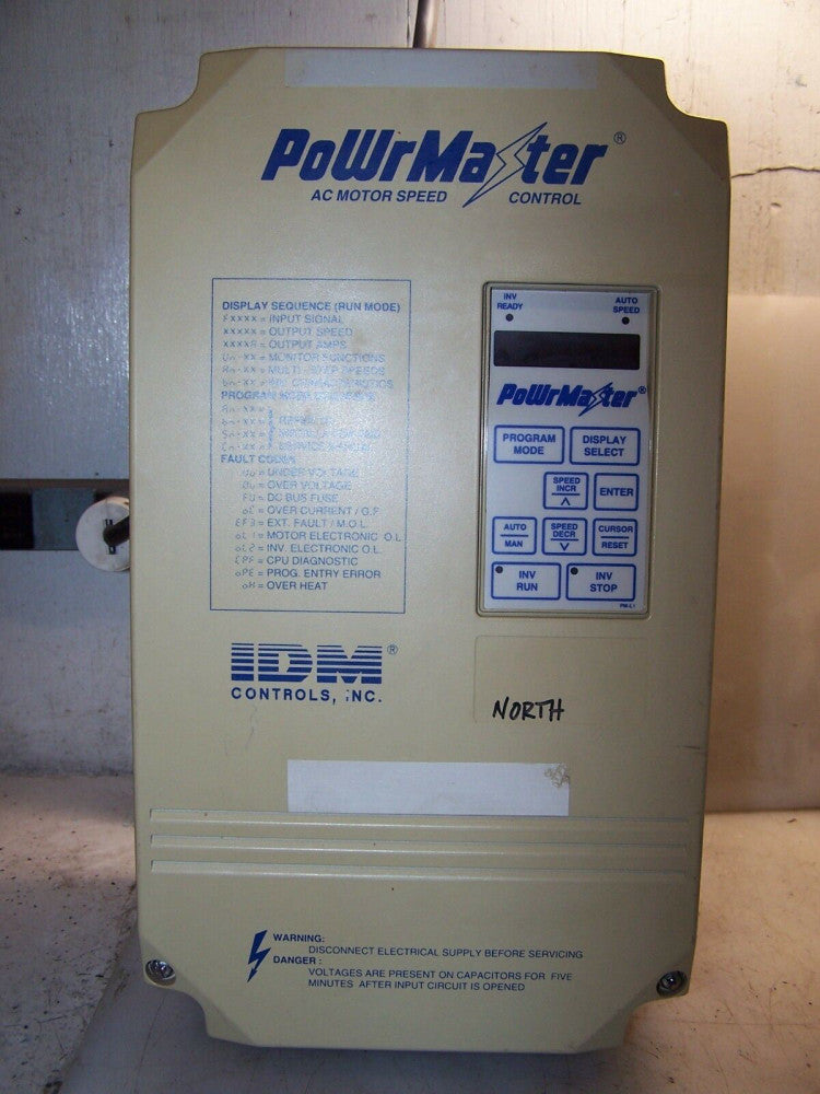 IDM 7.5 HP AC VFD VARIABLE FREQUENCY DRIVE 460 VAC  MODEL G3S46007  