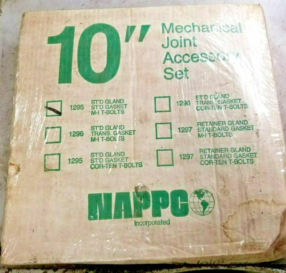 New Nappco 10" Mechanical Joint Accessory Gland Set W/ T-Bolts  1295