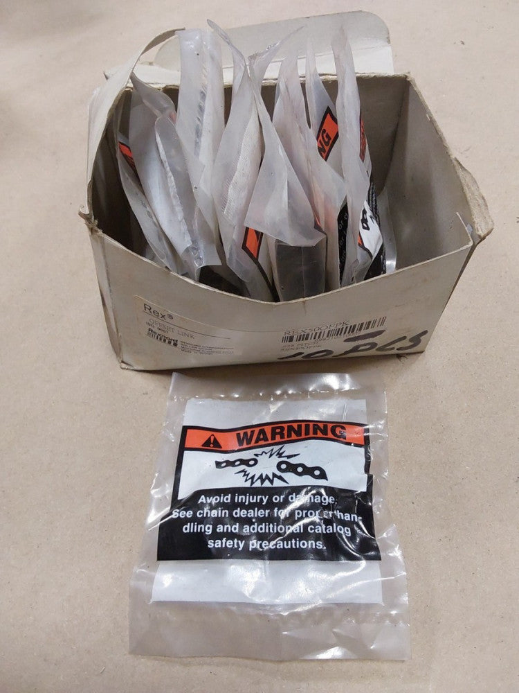 REXNORD Offset Link 5/8 in Pitch, Cottered, Carbon Steel Mater, Box Of 9