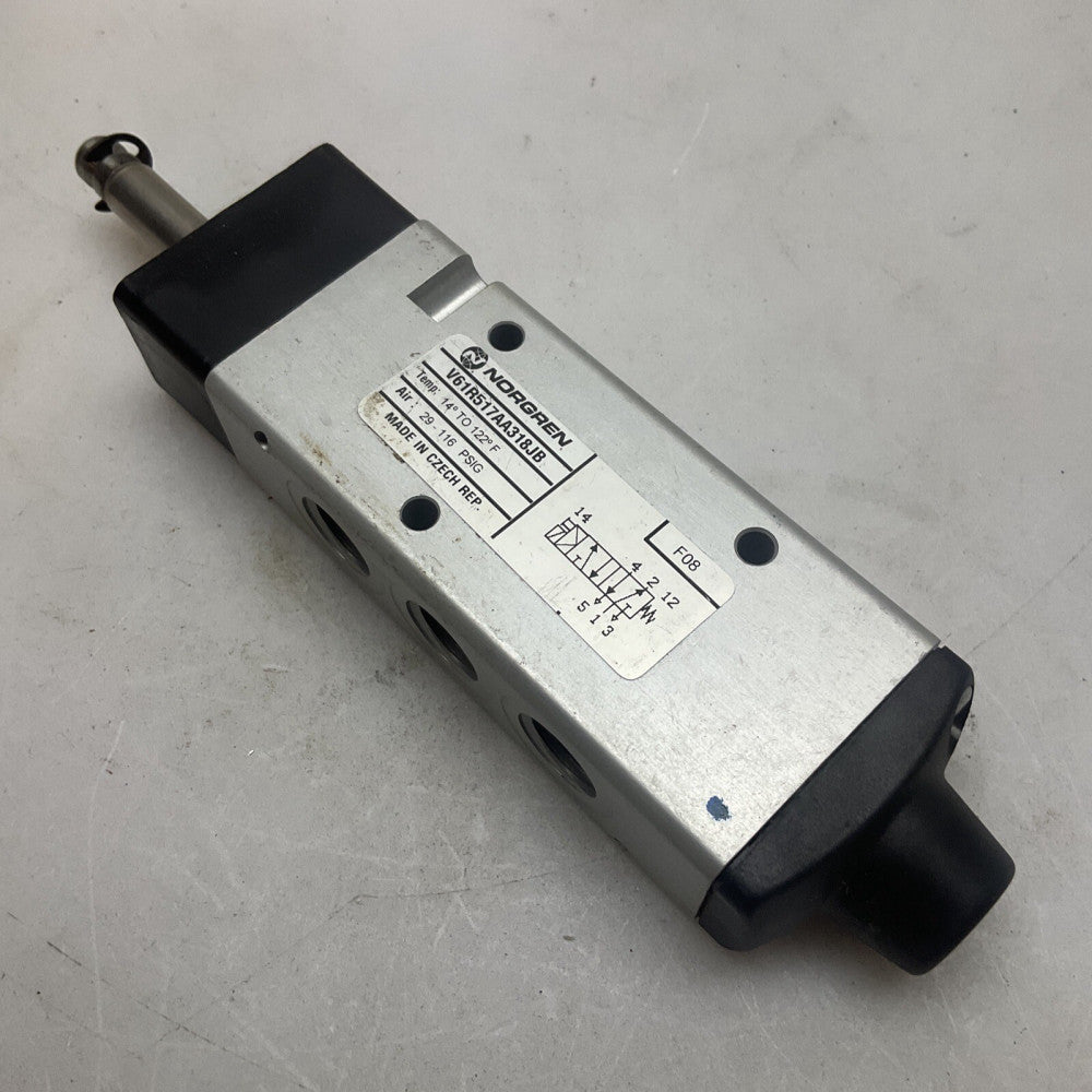 Norgren V61R517A-A318JB Solenoid Valve; 110v Ac 1/4” NPT 145psi Spring Return