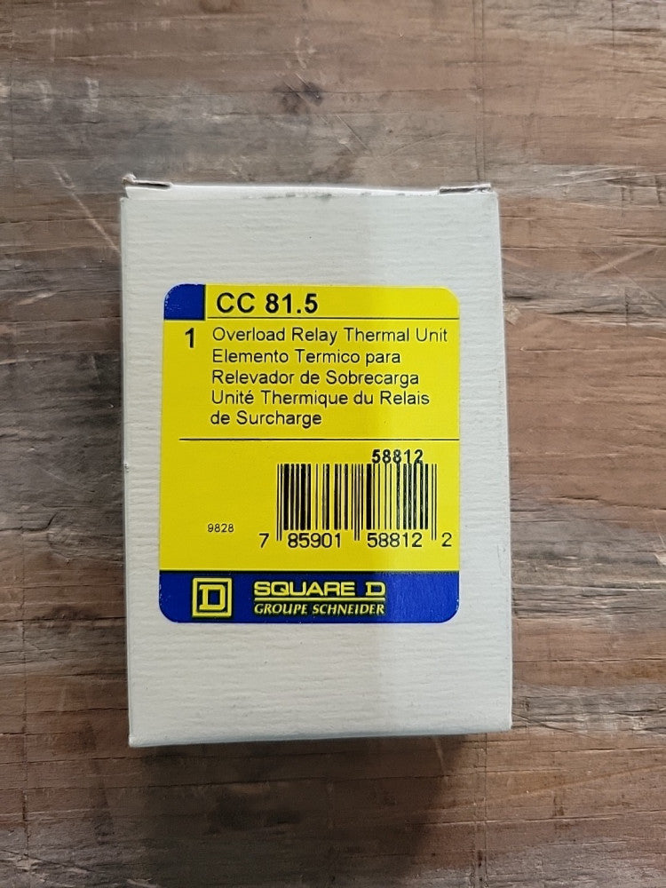 1- New Old Stock! Square D CC81.5 Thermal Unit 
