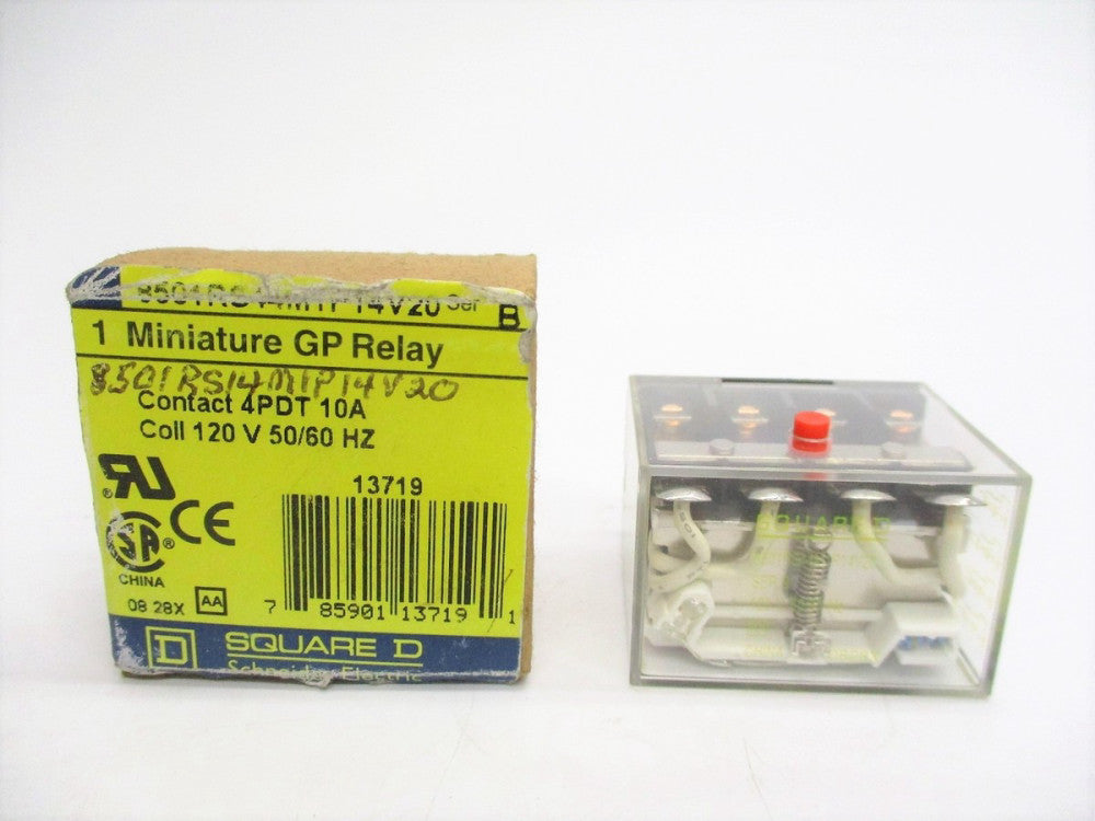 SQUARE D 8501RS44M1P14V20 SER. B 120V NSMP
