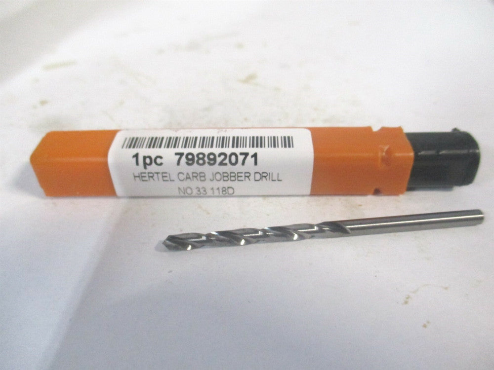 (79892071) #33 1-1/4 x 2-1/4" OAL 118° Solid Carbide Regular Spiral Jobber Drill