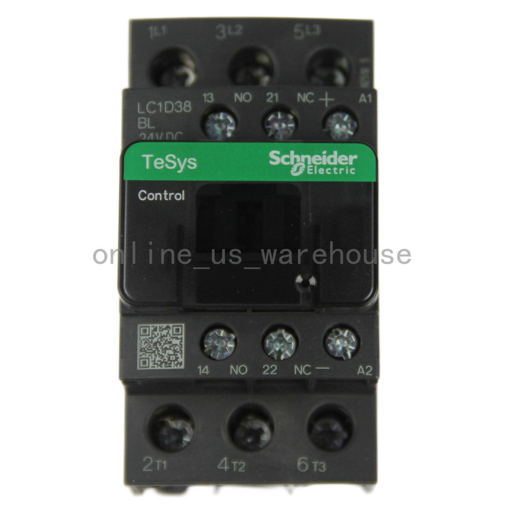 One Brand New SCHNEIDER LC1D38BL Contactor 24VDC