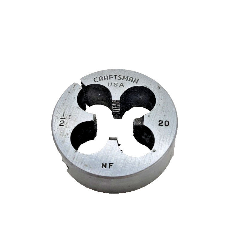 CRAFTSMAN 1/2"-20 THREADING DIE 1-1/2" OD 1/2" THICKNESS HSS