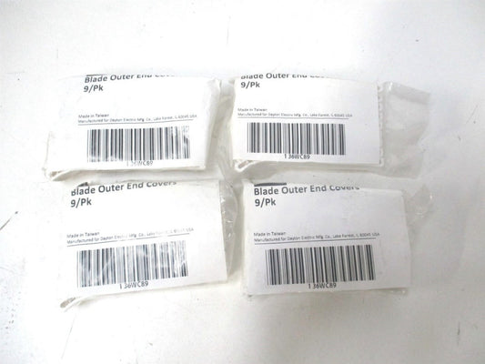 (36WC89) 5/8" x 3-15/32" OAL Blade Screw Covers For Use With 36WC93 - Lot of 4