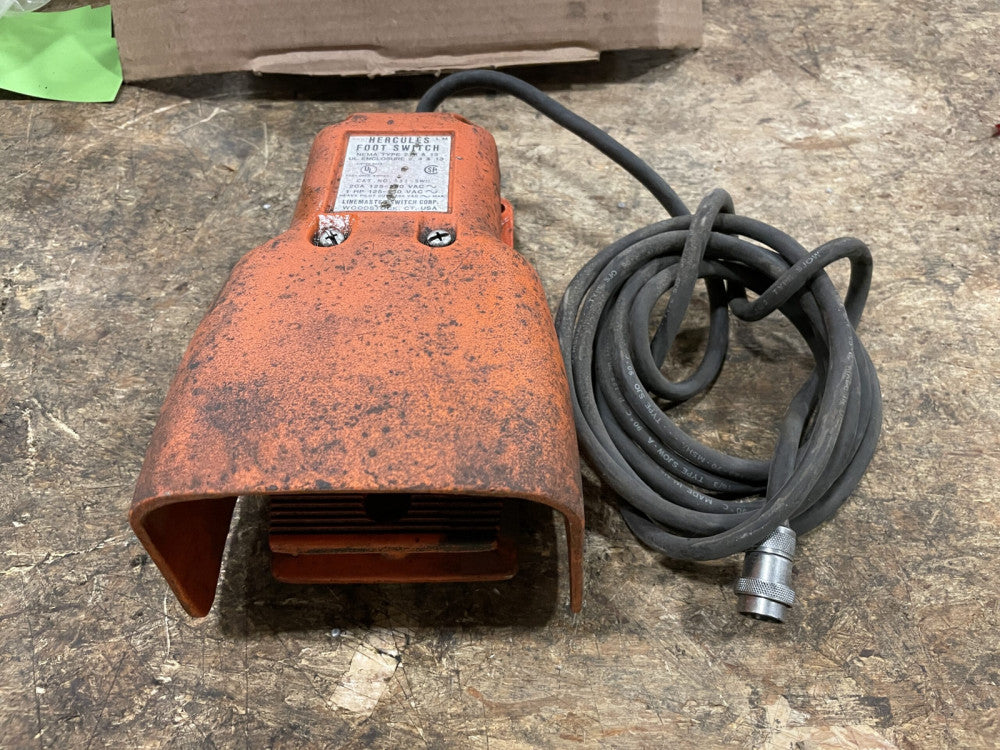 Hercules 531-SWH Foot Switch 20A 125-250VAC