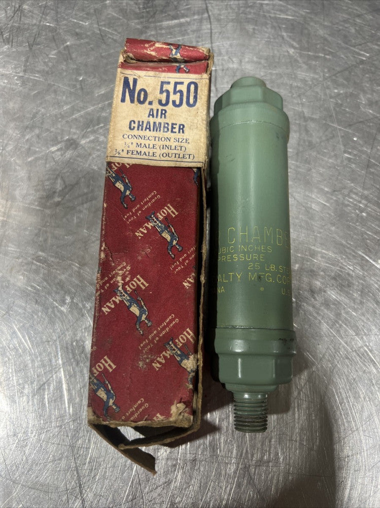 New old stock HOFFMAN No. 550 Air Chamber  25PSI Steam 100PSI Water Nos Surplus