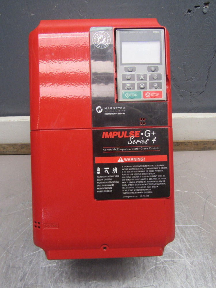 MAGNETEK IMPULSE-G+ SERIES-4 CIMR-AU4A0038AAA 460V 31A DRIVE NICE USED TAKEOUT !