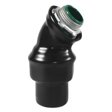 Calbond Pv0500lt5045 Conduit Fitting Connector, 1/2 In, Liquid-Tight, Steel,
