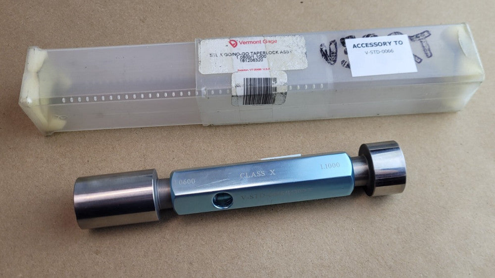 Vermont Gage V-STD-0066 / U39RT 1.0600 1.1000 Class X Go / No Go Gage