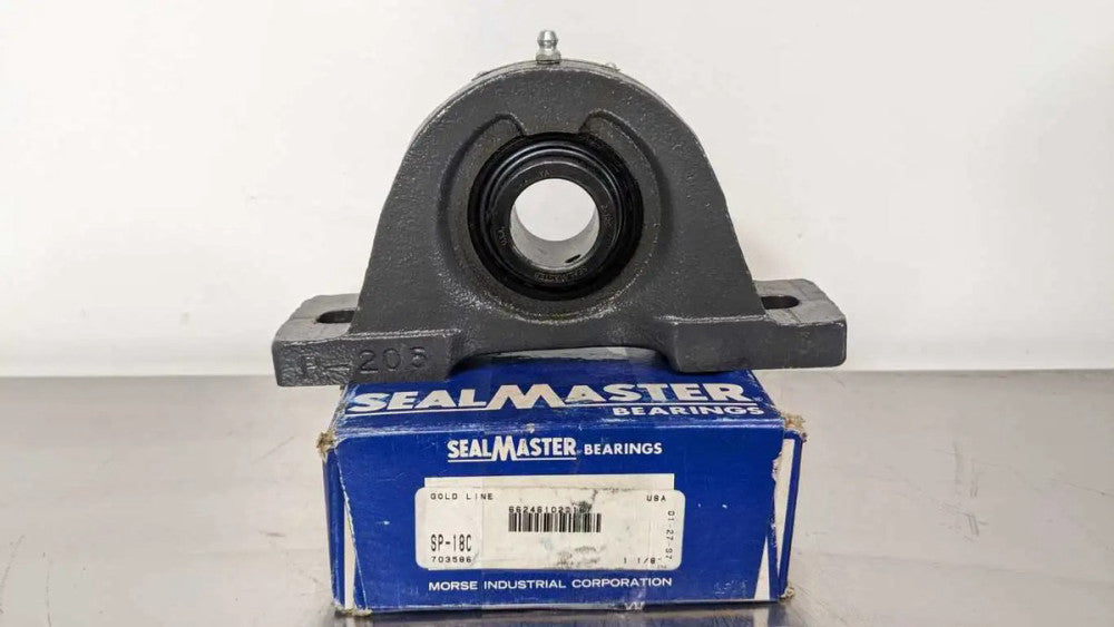 Sealmaster SP-18C Pillow Block Bearing Gold Line 703586 1-1/8" New in Box
