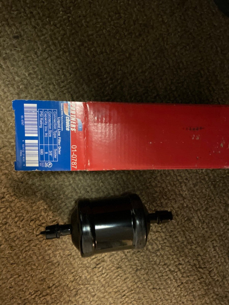 NEW PARTNERS CHOICE 3/8" Sweat Liquid Line Filter Drier 8" Capacity Square