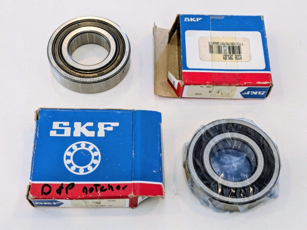 SKF 6206 2RSJEM Single Row Deep Groove Ball Bearing 30 x 62 x 16 mm - Lot of 2
