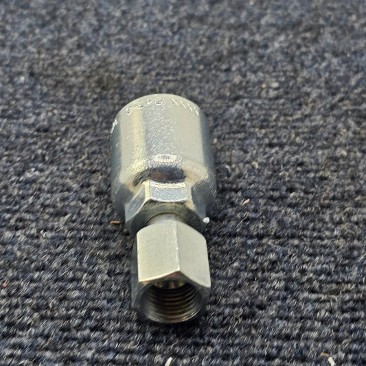 (QTY 19) Parker 43-6 WC5A Crimp Style Hydraulic Hose Fittings