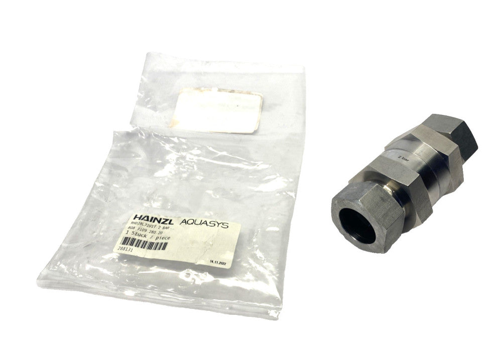 Hainzl Aquasys RHD28L71VIT 2 Bar Check Valve H-Kon 288131, 808.3109.280.20