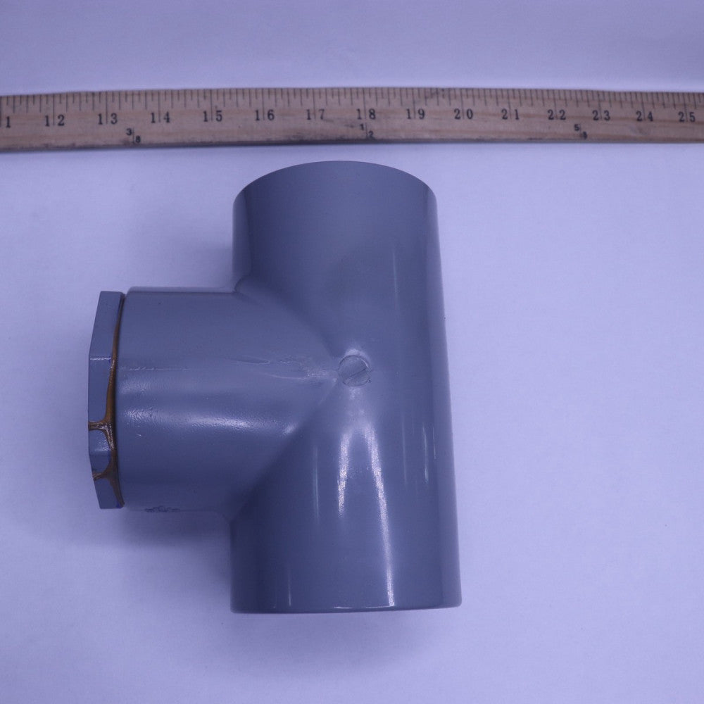 Ipex Reducing Tee CPVC Sch 80 2-1/2" x 2" Socket x  Socket x Socket 9801292A