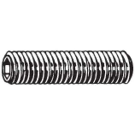 Zoro Select M07810.050.0012 Socket Set Screw,Gr M5,Flat,12Mm L,Pk100
